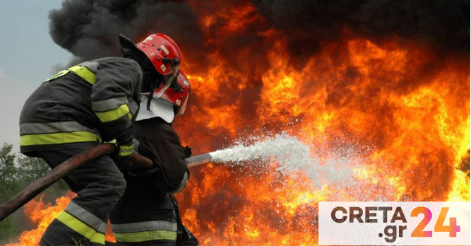Νέα πυρκαγιά στο Ηράκλειο – Συναγερμός στην Πυροσβεστική