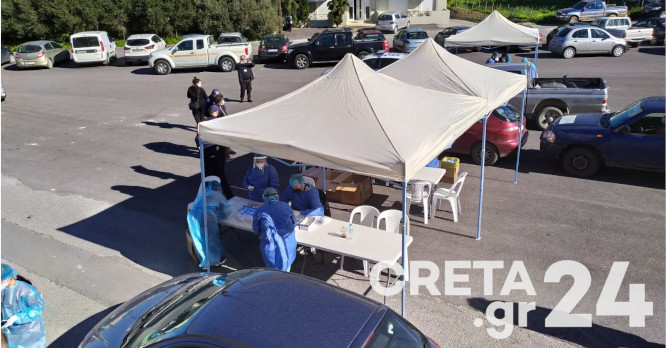 Ηράκλειο: Τι έδειξαν τα αποτελέσματα από τα rapid test – Κοσμοσυρροή για τεστ κορωνοϊού