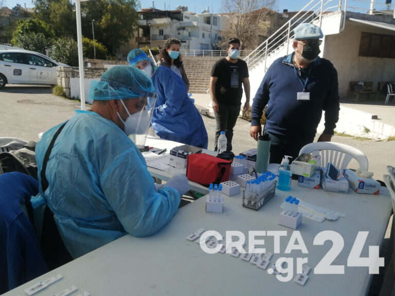 Κρήτη: Σε ποια περιοχή ήταν διψήφιος ο αριθμός των θετικών rapid test!