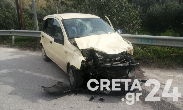 Κρήτη: Στο νοσοκομείο τέσσερα άτομα μετά από τροχαίο (εικόνες)