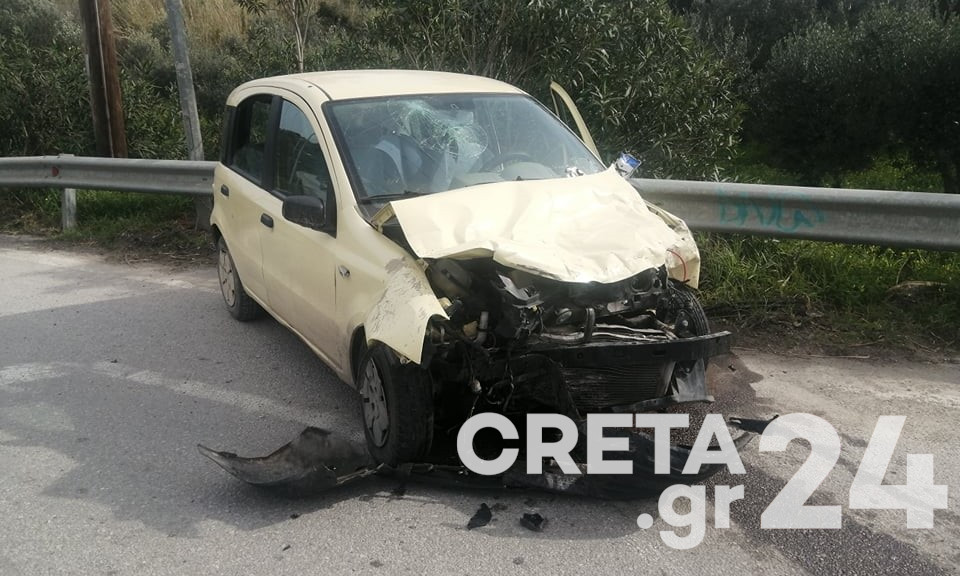 Κρήτη: Στο νοσοκομείο τέσσερα άτομα μετά από τροχαίο (εικόνες)