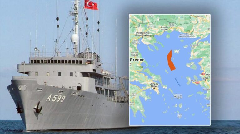 Τσεσμέ: Πλέει ανάμεσα σε Λήμνο και Άγιο Ευστράτιο για υδρογραφικές έρευνες