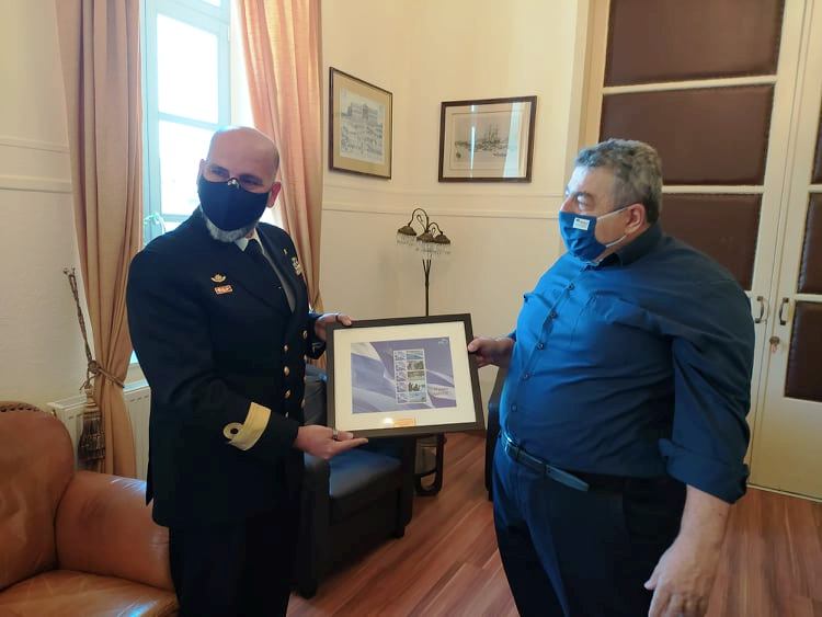 Στον Αντιπεριφερειάρχη Χανίων ο νέος Διοικητής του Κέντρου Εκπαίδευσης Ναυτικής Αποτροπής