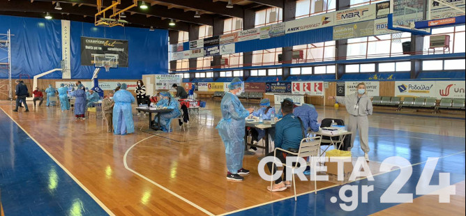 Ηράκλειο: Πολλά κρούσματα κορωνοϊού μετά τα rapid test