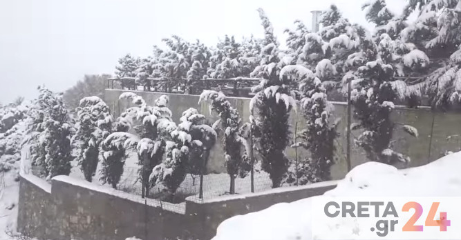 Άνοιξη με…χιόνια στην Κρήτη! (εικόνες)