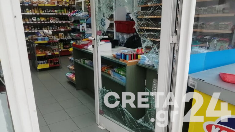 Διάρρηξη σε μίνι μάρκετ στην Κρήτη – Πήραν τα λεφτά και … τα τσιγάρα (εικόνες)
