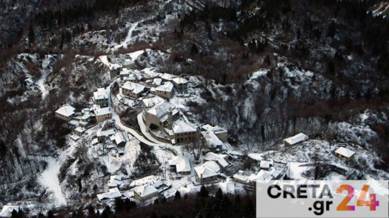 Καιρός: Στα λευκά ντύθηκαν τα ορεινά του νομού