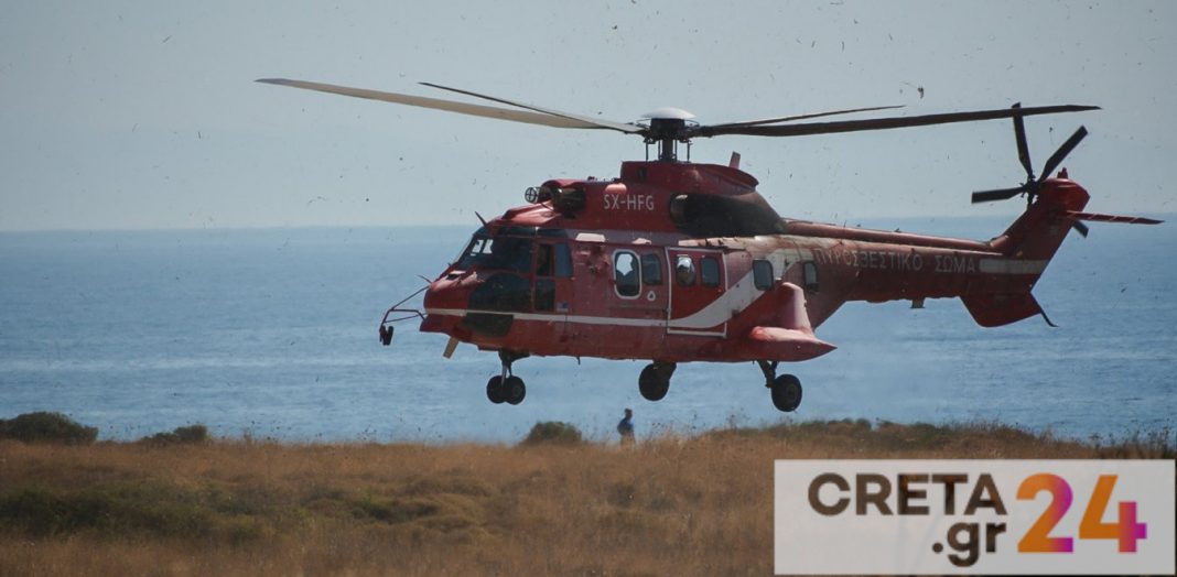 Μεγάλη επιχείρηση της Πυροσβεστικής για φωτιά – Ρίψεις από ελικόπτερο