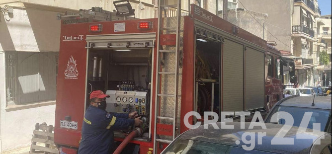 Ηράκλειο: Συναγερμός για πυρκαγιά σε κτίριο της Περιφέρειας