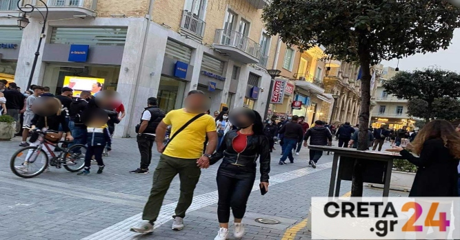 Σαββατιάτικη έξοδος στο κέντρο για τους Ηρακλειώτες (εικόνες)