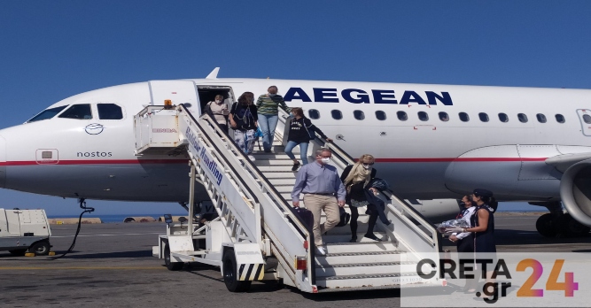 «Πάτησαν» Ηράκλειο με πτήση της Aegean οι πρώτοι επισκέπτες από Στουτγάρδη