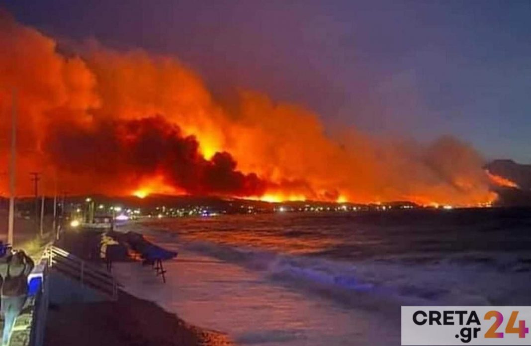 Εικόνα σοκ με την πύρινη «λαίλαπα» στο Αλεποχώρι