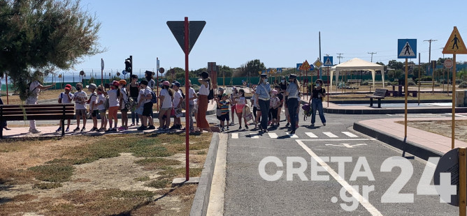 Ηράκλειο: Οι μικροί μαθητές «Ασφαλώς Κυκλοφορούν»