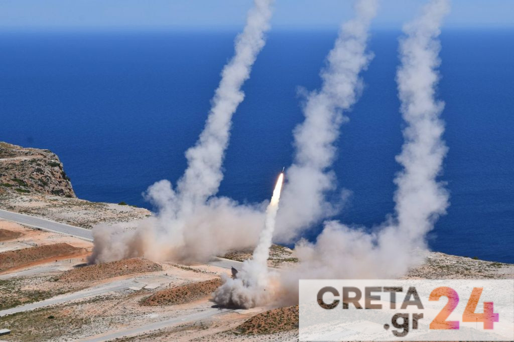 Εντυπωσιακές εικόνες από εκτέλεση βολών στο Πεδίο Βολής Κρήτης