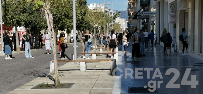 Ηράκλειο: Πρωινές ..ουρές στα πολυκαταστήματα μετά την κατάργηση των ραντεβού