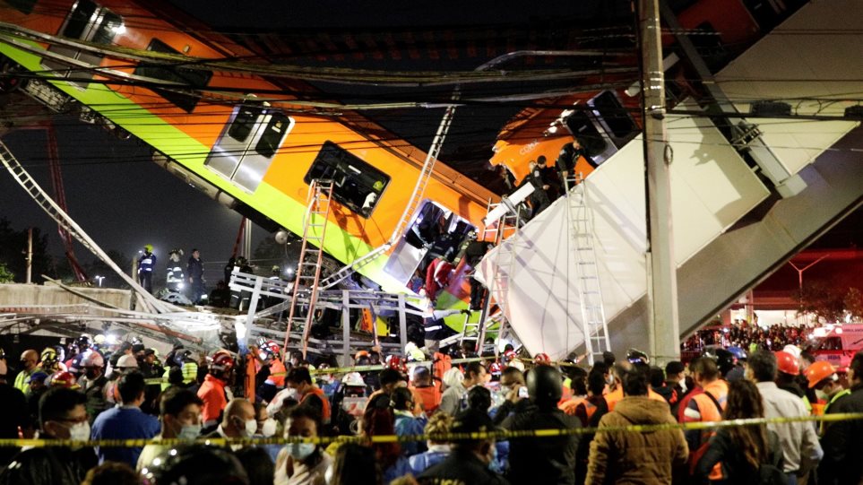Μεξικό: 15 νεκροί – Κατέρρευσε γέφυρα του Μετρό πάνω σε δρόμο – Δείτε βίντεο