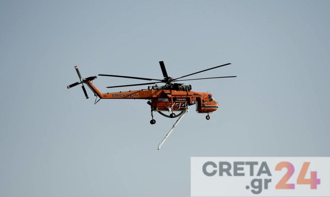 Ενισχύεται η Κρήτη με δύο πυροσβεστικά ελικόπτερα