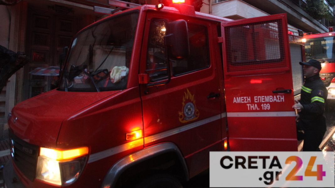 Ηράκλειο: Δεύτερη φωτιά στο ίδιο σημείο κινητοποίησε την Πυροσβεστική
