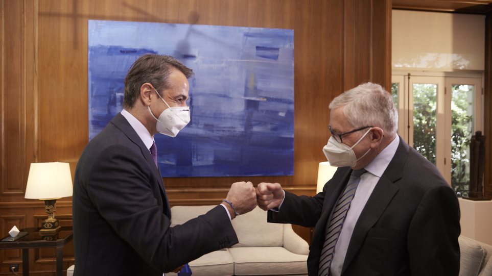 Συνάντηση Μητσοτάκη – Ρέγκλινγκ: «Καλό το ελληνικό σχέδιο, το θέμα είναι η υλοποίηση»