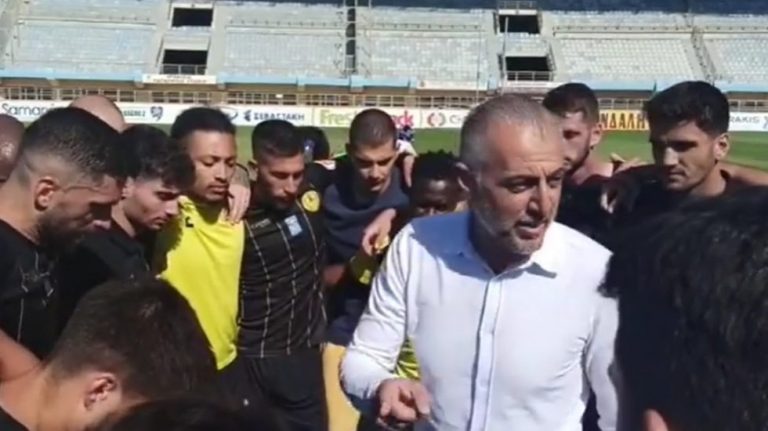 Συγχαρητήρια μάγκες μου-Τα λόγια του Ταουσιάνη στους παίκτες του Εργοτέλη (VIDEO)