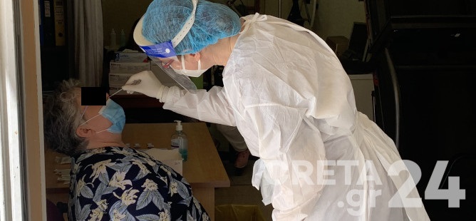 Μικρή προσέλευση για rapid test σε συνοικία του Ηρακλείου – Τα πρώτα αποτελέσματα