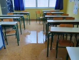 Κακοκαιρία: Πλημμύρισε σχολείο λόγω της νεροποντής