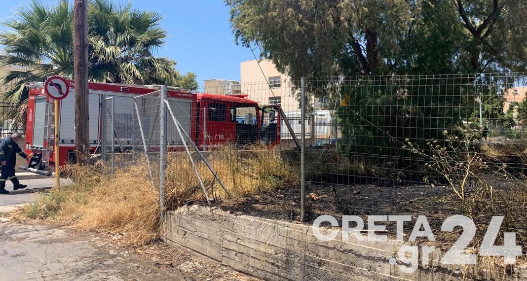 Πυρκαγιά σήμανε συναγερμό στο Ηράκλειο (εικόνες)