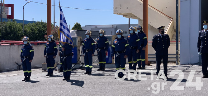 Ηράκλειο: Ορκίστηκαν οι νέοι Ανθυποπυραγοί παρουσία Σταμούλη (εικόνες)