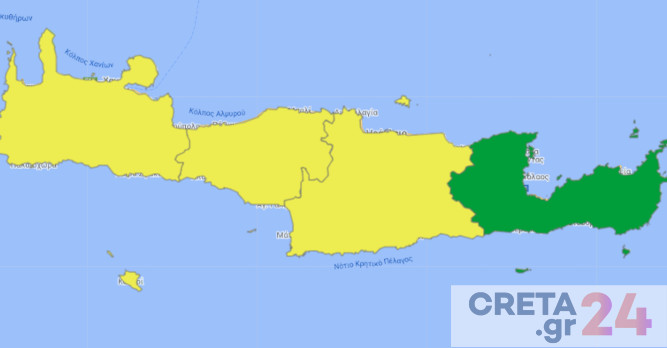 «Πρασίνισε» νομός της Κρήτης στον επιδημιολογικό χάρτη