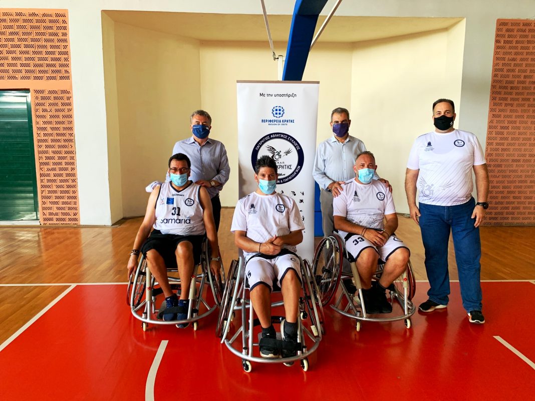Η Περιφέρεια στηρίζει τον Παγκρήτιο Αθλητικό Σύλλογο Κινητικά Αναπήρων και Παραπληγικών