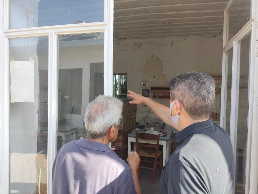 Στον Δήμο Μινώα Πεδιάδας ο Αυγενάκης για τις ζημιές από τους σεισμούς