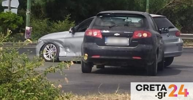 Νέο τροχαίο στους δρόμους του Ηρακλείου (εικόνες)