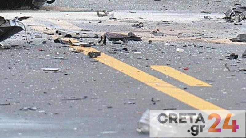 Τροχαίο ατύχημα στην Κρήτη – Αυτοκίνητο συγκρούστηκε με μηχανή (εικόνες)