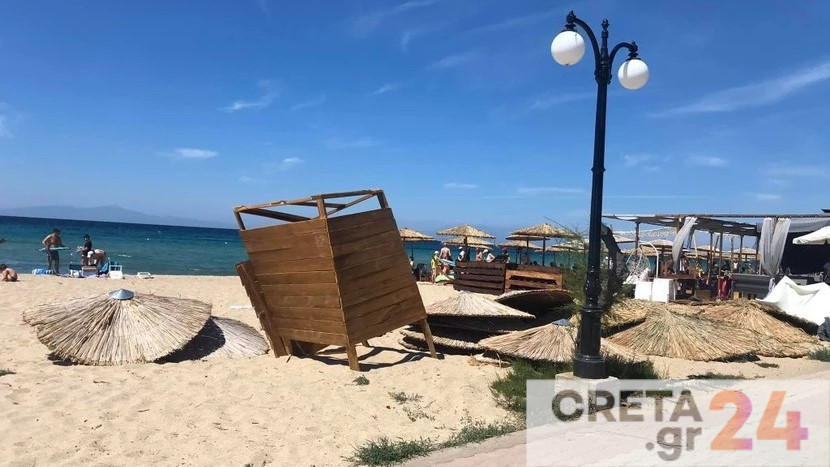 Ανεμοστρόβιλος χτύπησε παραλία – Τραυματίστηκε μία γυναίκα
