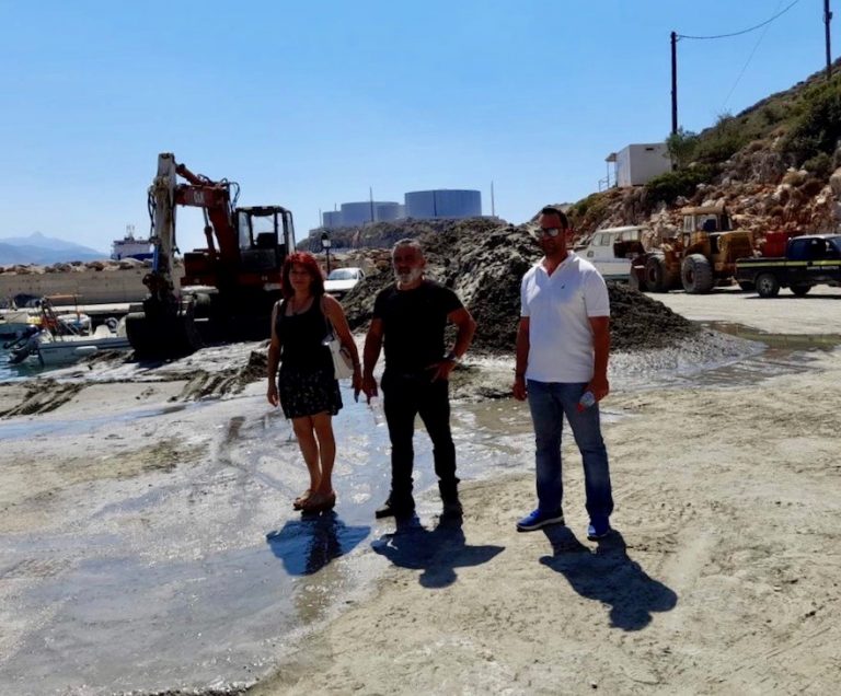 Ηράκλειο: Απομακρυνθήκαν τα φερτά υλικά από τους Καλούς Λιμένες