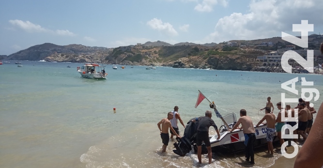 Ηράκλειο: Σκάφος προσάραξε στην στεριά – Τρομοκρατημένοι οι λουόμενοι (εικόνες & βίντεο)