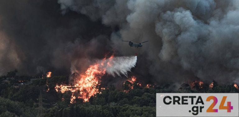 Φωτιά στη Βαρυμπόμπη: Μπήκε στις Αδάμες η φωτιά – Δραματικές στιγμές