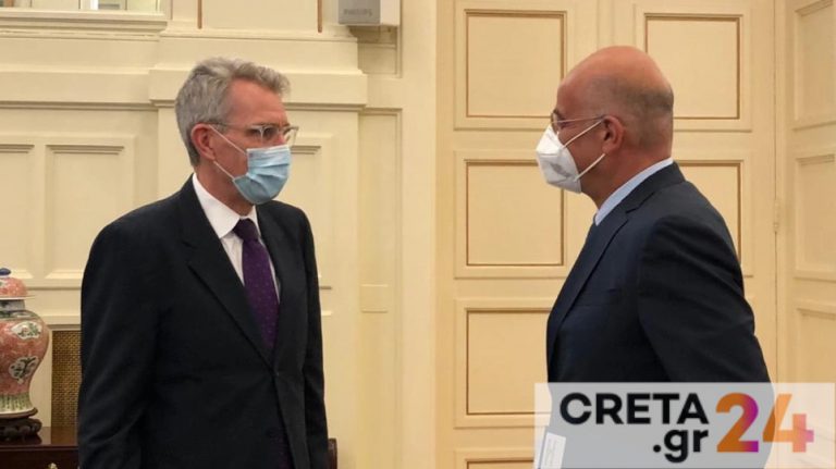 Συνάντηση Δένδια με Πάιατ: Διμερείς σχέσεις και Ανατολική Μεσόγειος στο τραπέζι