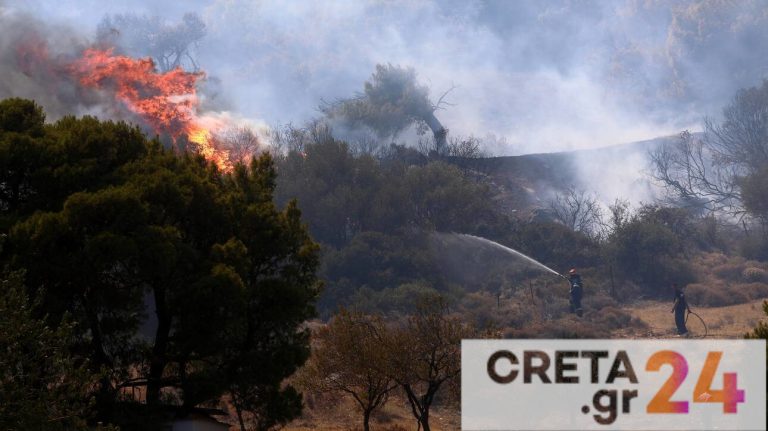 Κρήτη: Πολύ υψηλός κίνδυνος πυρκαγιάς την Πέμπτη – Ποιος νομός μπήκε στο «πορτοκαλί»