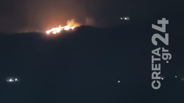Κρήτη: Υπό μερικό έλεγχο η πυρκαγιά