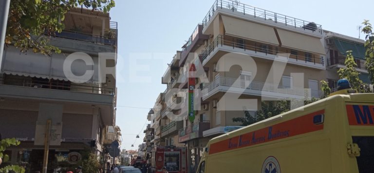 Ηράκλειο: Φωτιά σε διαμέρισμα – Στο νοσοκομείο μια γυναίκα