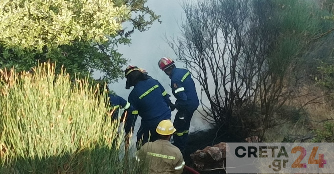 Συναγερμός για νέα πυρκαγιά στην Κρήτη