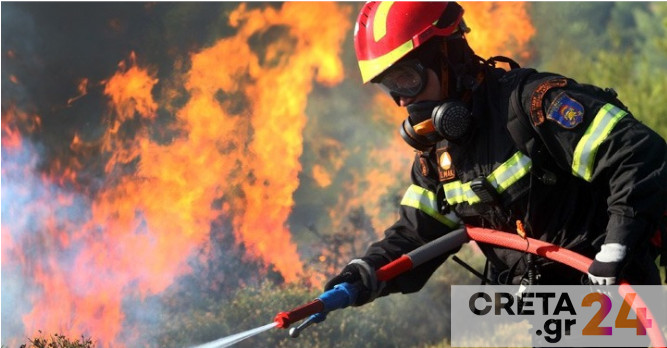 Ηράκλειο: Κλήση για φωτιά σήμανε συναγερμό στην Πυροσβεστική