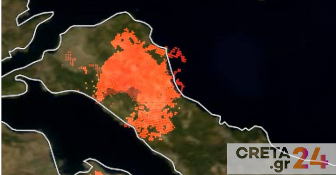 Φωτιά στην Εύβοια – Συγκλονιστικές εικόνες με το μισό νησί να φλέγεται
