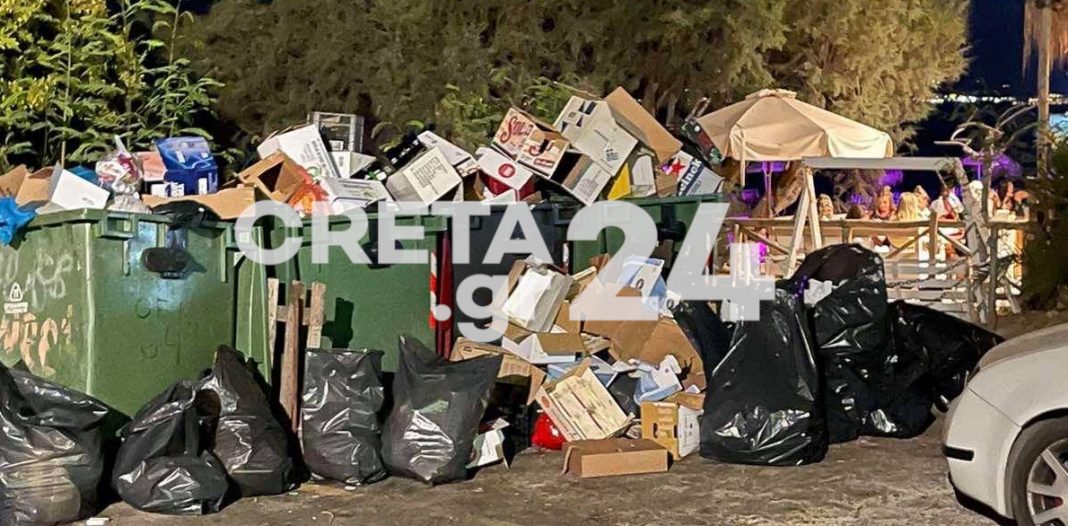Ηράκλειο: «Βουνό» τα σκουπίδια στην «καρδιά» του πιο τουριστικού δήμου