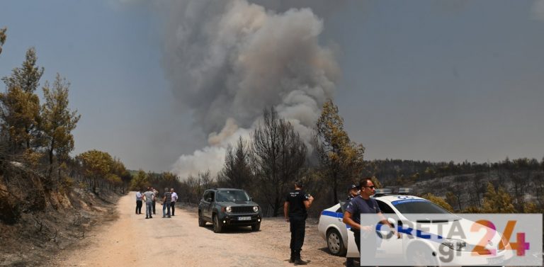 Φωτιά: Μια ανάσα από τα ανάκτορα στο Τατόι οι φλόγες, μεγάλη ανησυχία για τη Δροσοπηγή