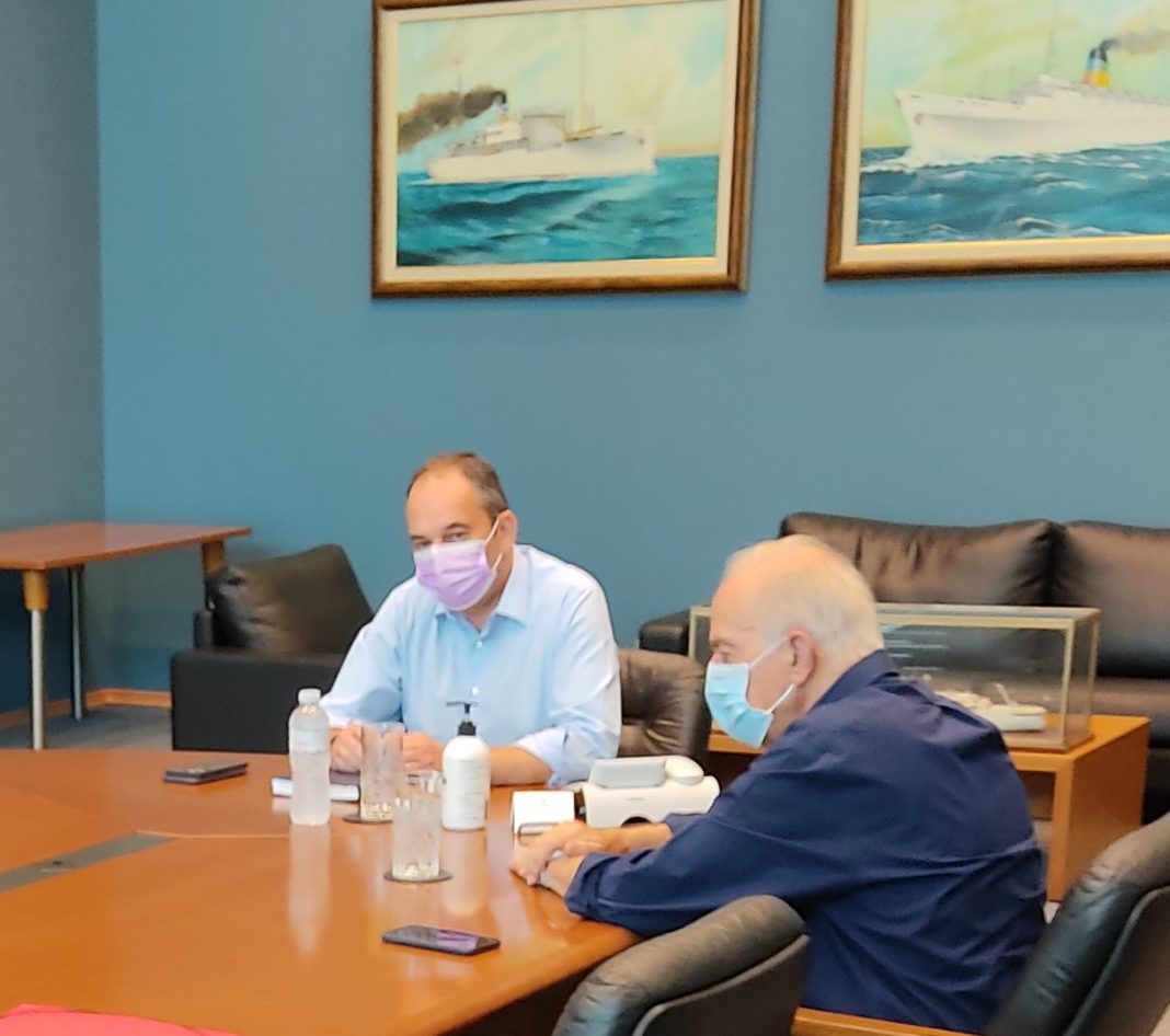 Θετικές εξελίξεις για την Χερσαία Ζώνη στη συνάντηση Β. Λαμπρινού – Γ. Πλακιωτάκη