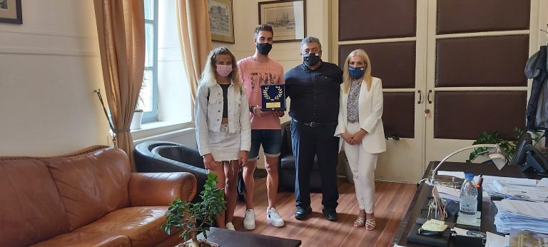 Κρήτη: Τον Αντιπεριφερειάρχη επισκέφθηκε ο Ολυμπιονίκης Σ. Ντούσκος