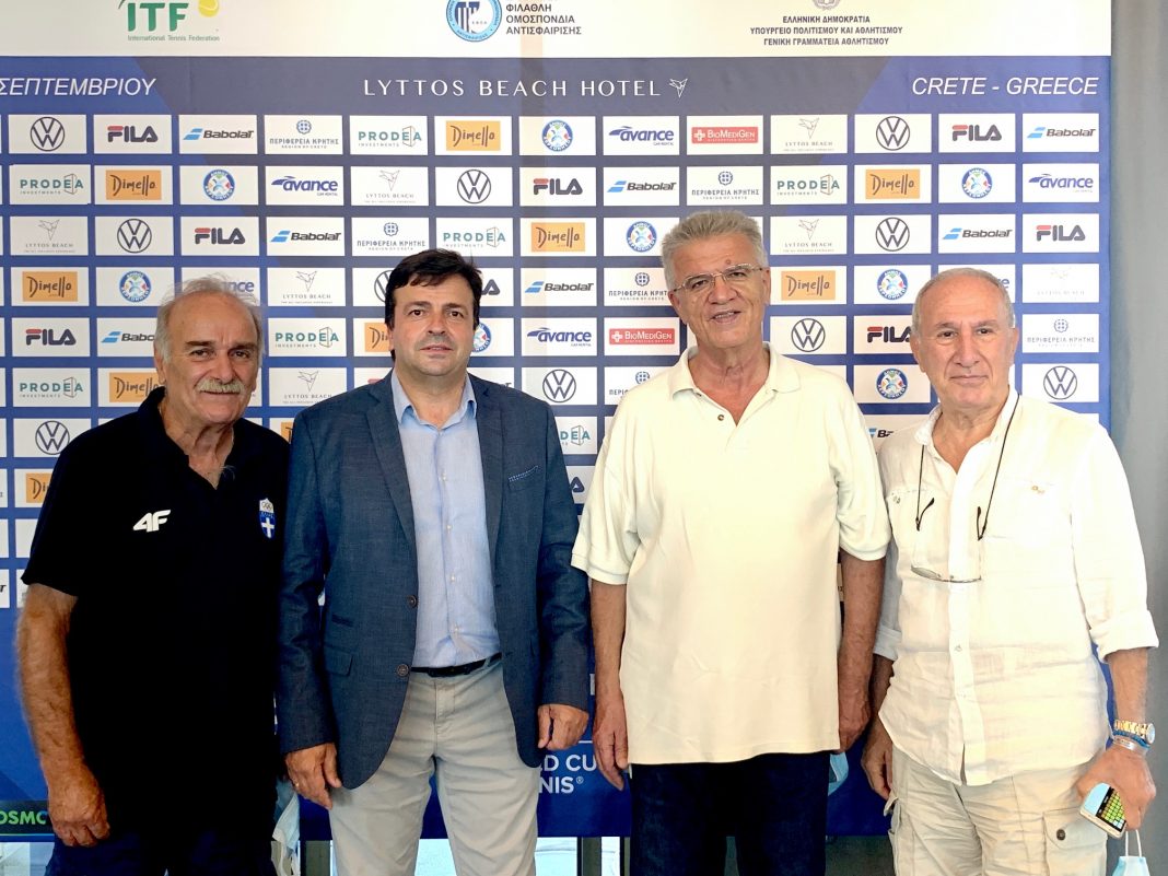 Η Περιφέρεια Κρήτης στηρίζει την Εθνική Ομάδα Τένις για την άνοδο στο World Group I του Davis Cup