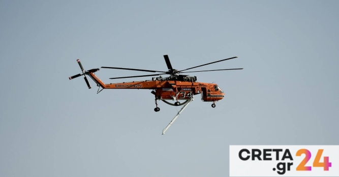Σεισμός στο Ηράκλειο: «Σηκώθηκε» ελικόπτερο της Πολιτικής Προστασίας